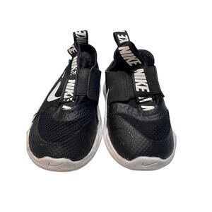 Nike Flex Runner TD Black White Slip On Baby Toddler Shoes Sneakers 3C
